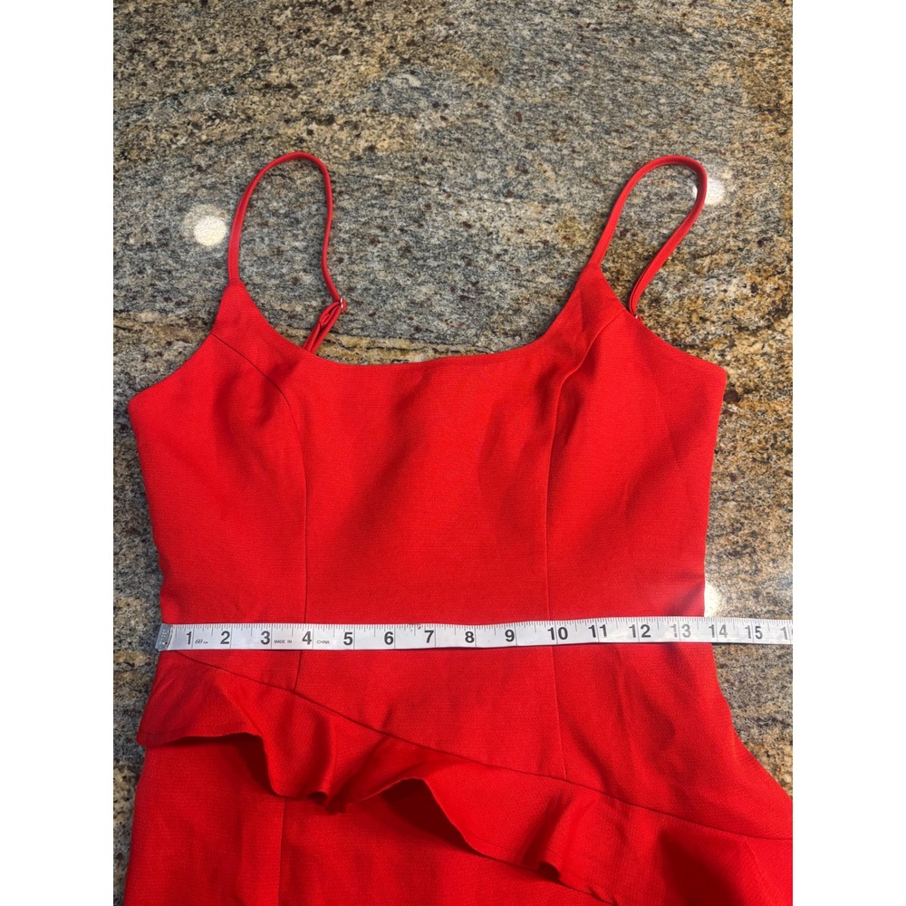 Hello Molly Red Ruffle Mini Dress - Picture 7 of 10